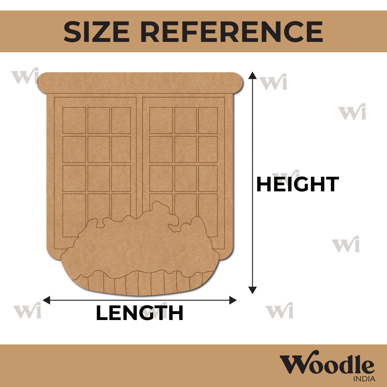 Window Pre Marked MDF Design 1