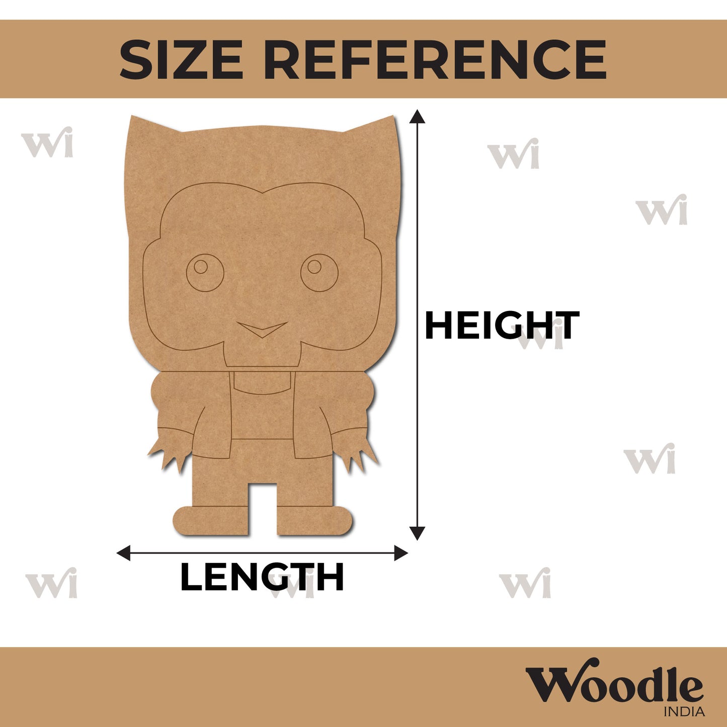 Wolverine Cartoon Pre Marked MDF Design 2