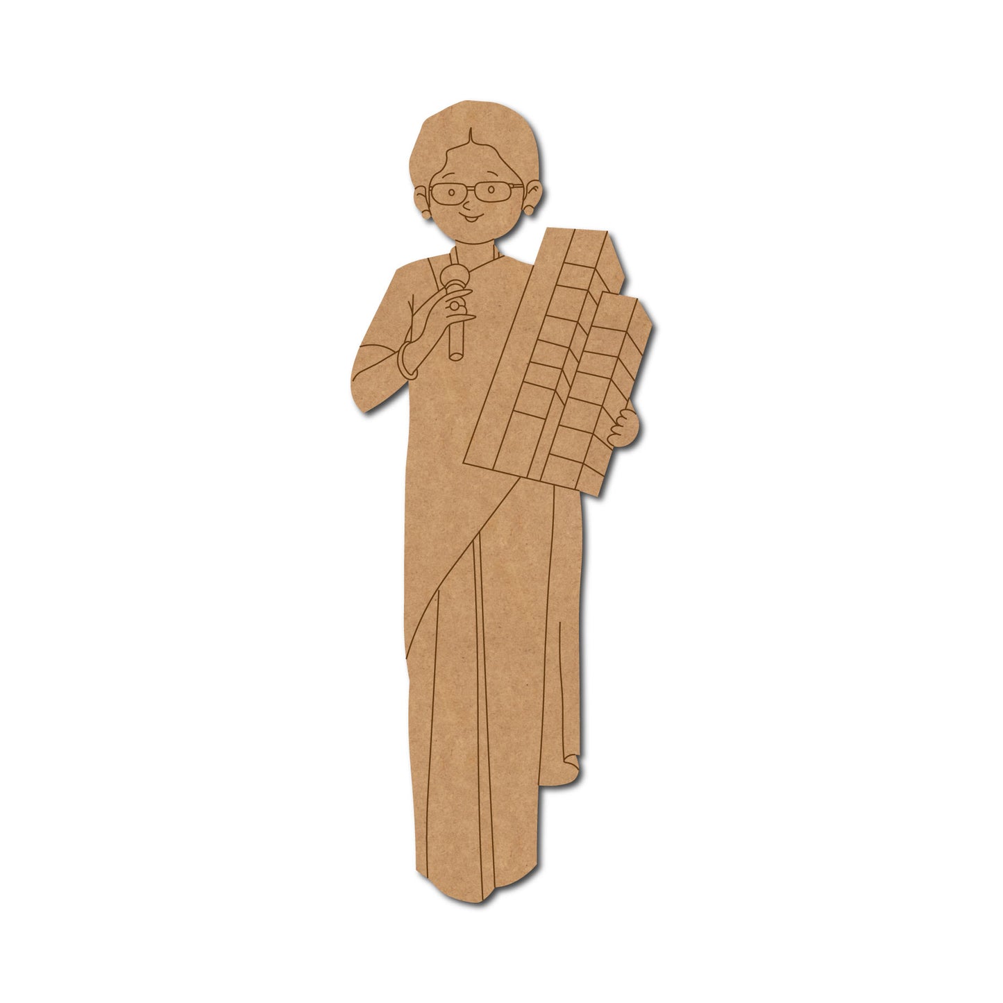 Woman Architect Pre Marked MDF Design 1