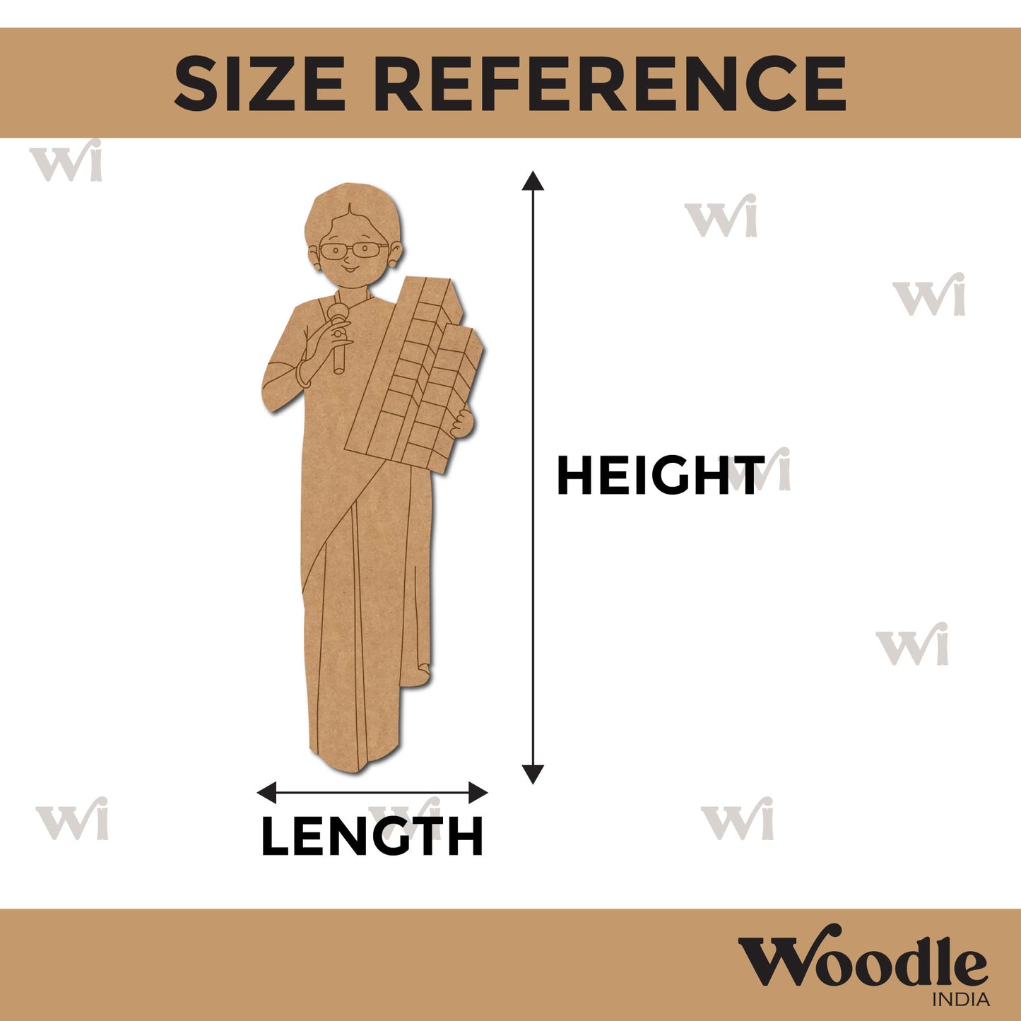 Woman Architect Pre Marked MDF Design 1