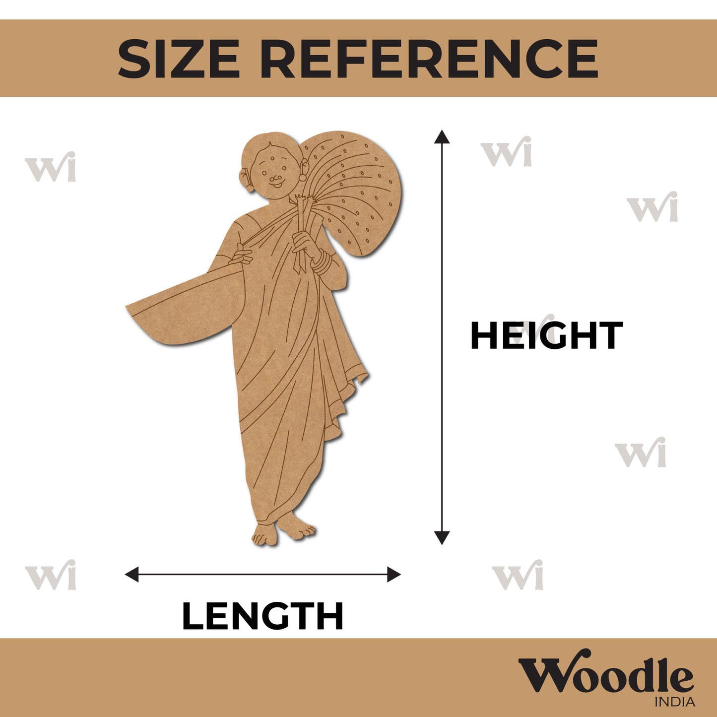 Woman Farmer Pre Marked MDF Design 2