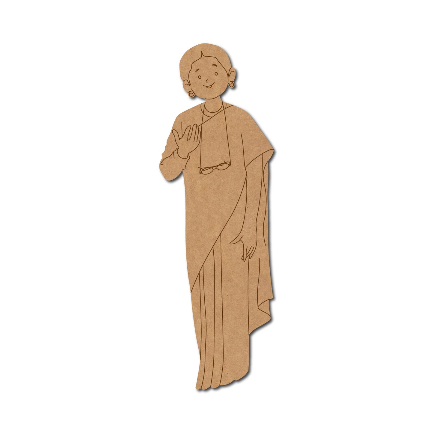 Woman Politician Pre Marked MDF Design 1