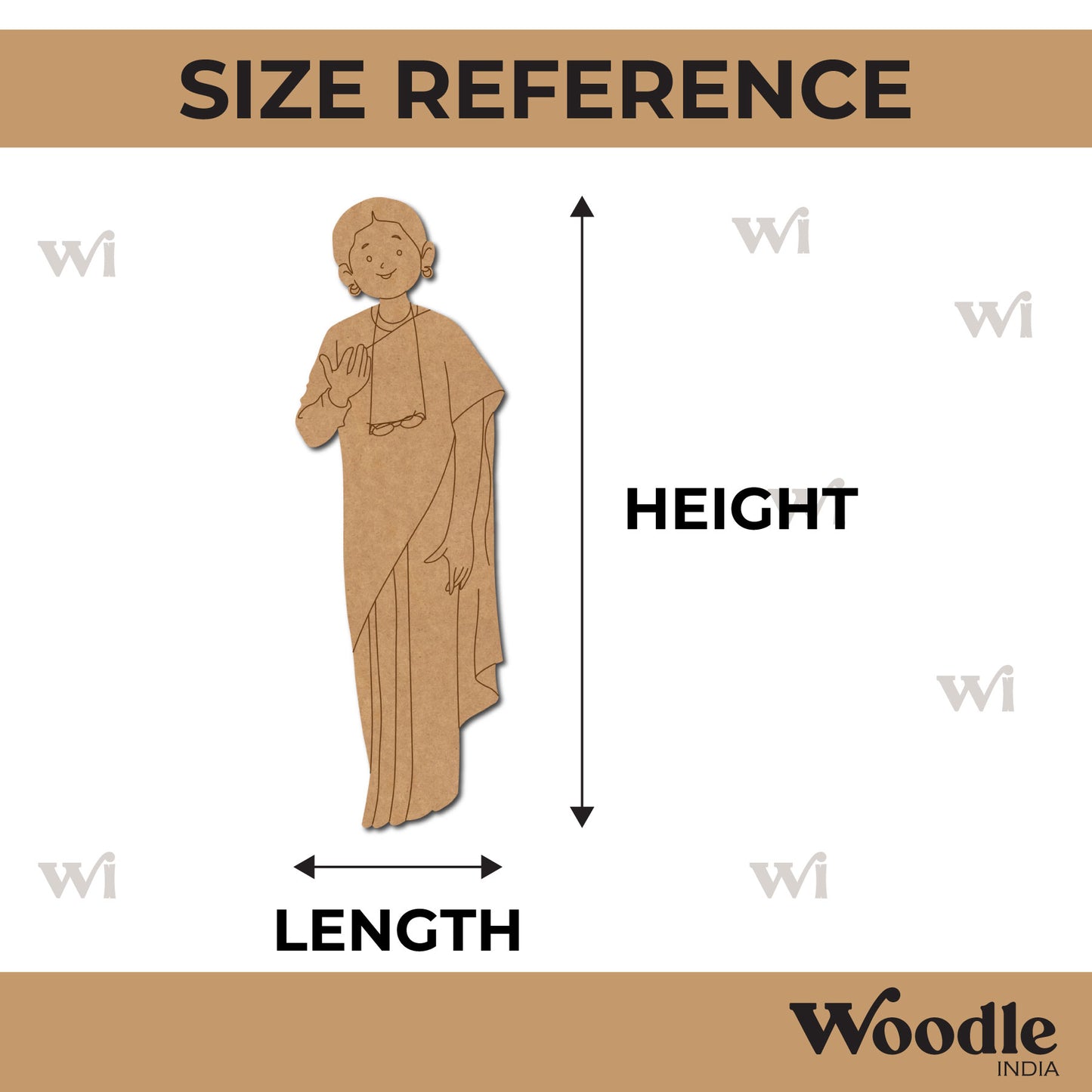 Woman Politician Pre Marked MDF Design 1