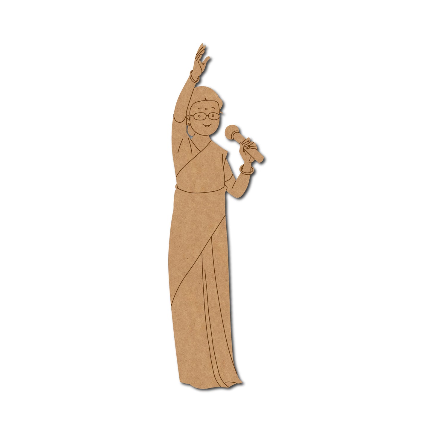 Woman Politician Pre Marked MDF Design 2