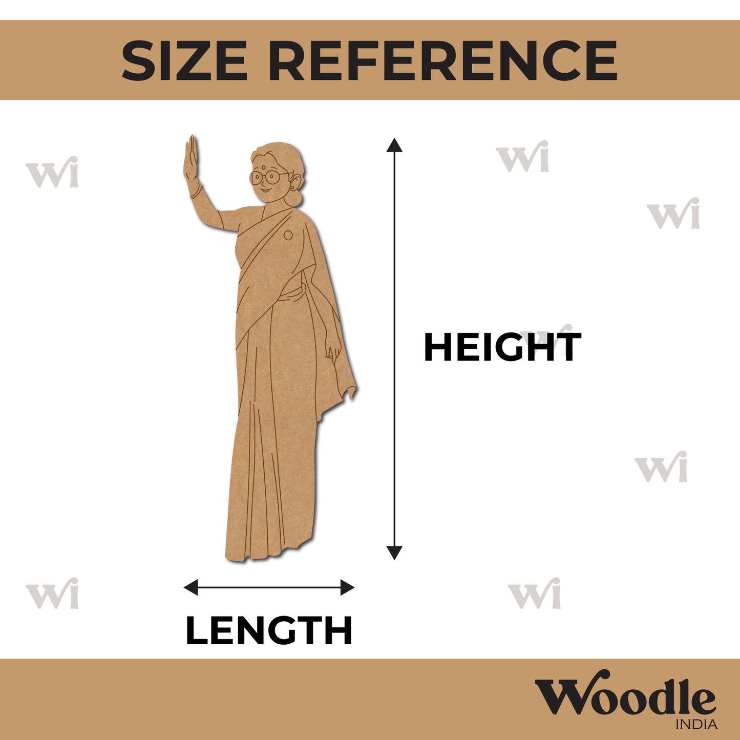 Woman Politician Pre Marked MDF Design 3