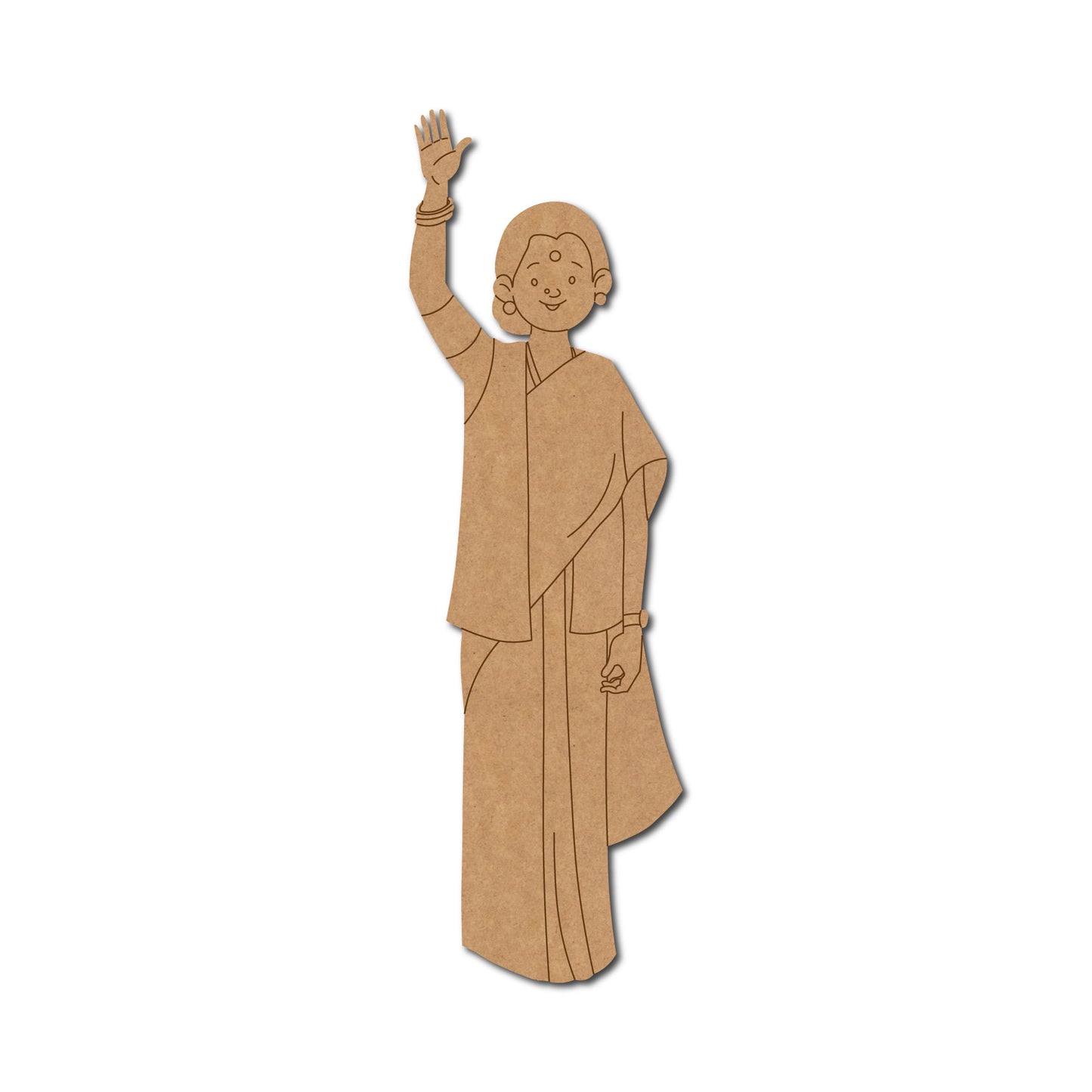 Woman Politician Pre Marked MDF Design 4