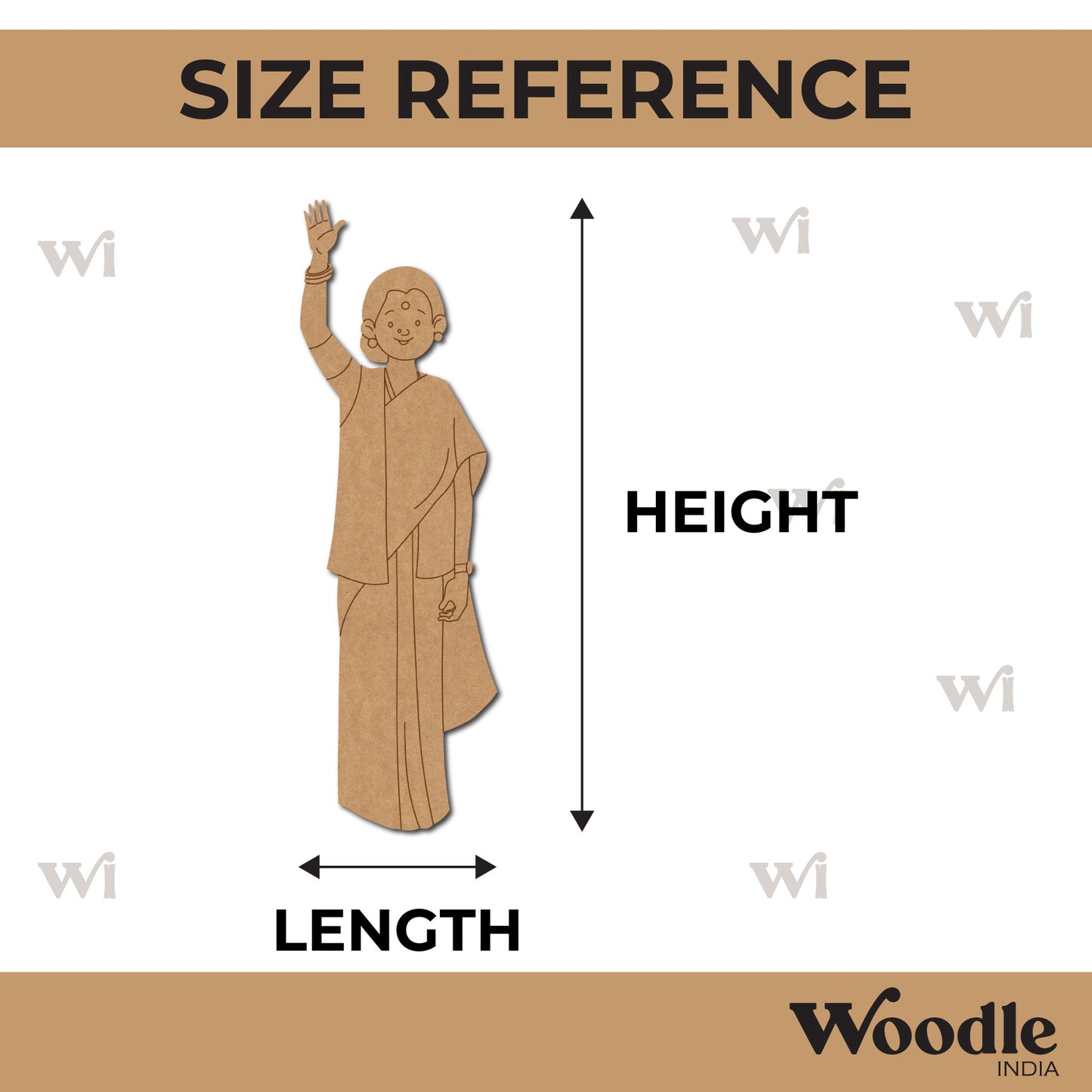 Woman Politician Pre Marked MDF Design 4