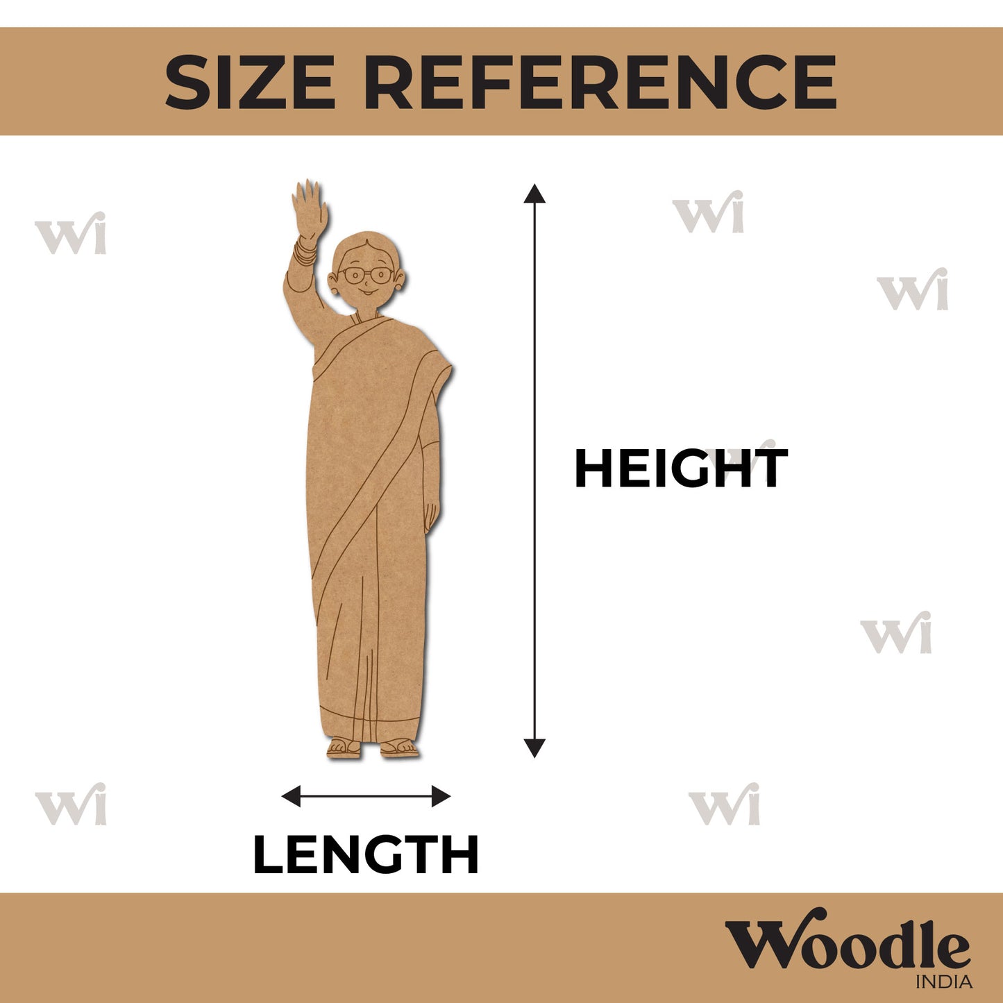 Woman Politician Pre Marked MDF Design 5