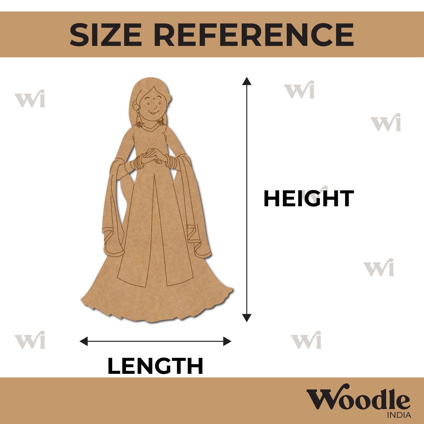 Woman Pre Marked MDF Design 18