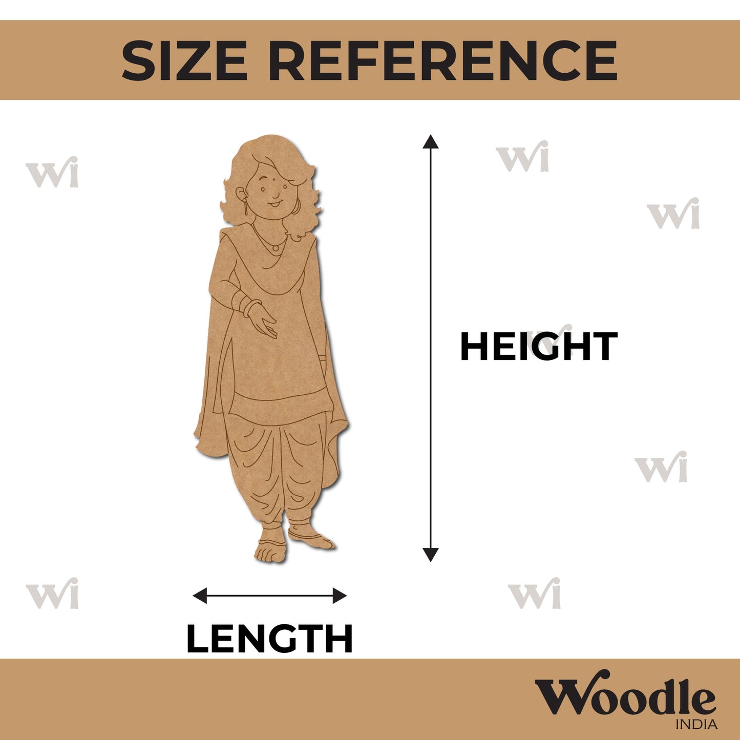 Woman Pre Marked MDF Design 20