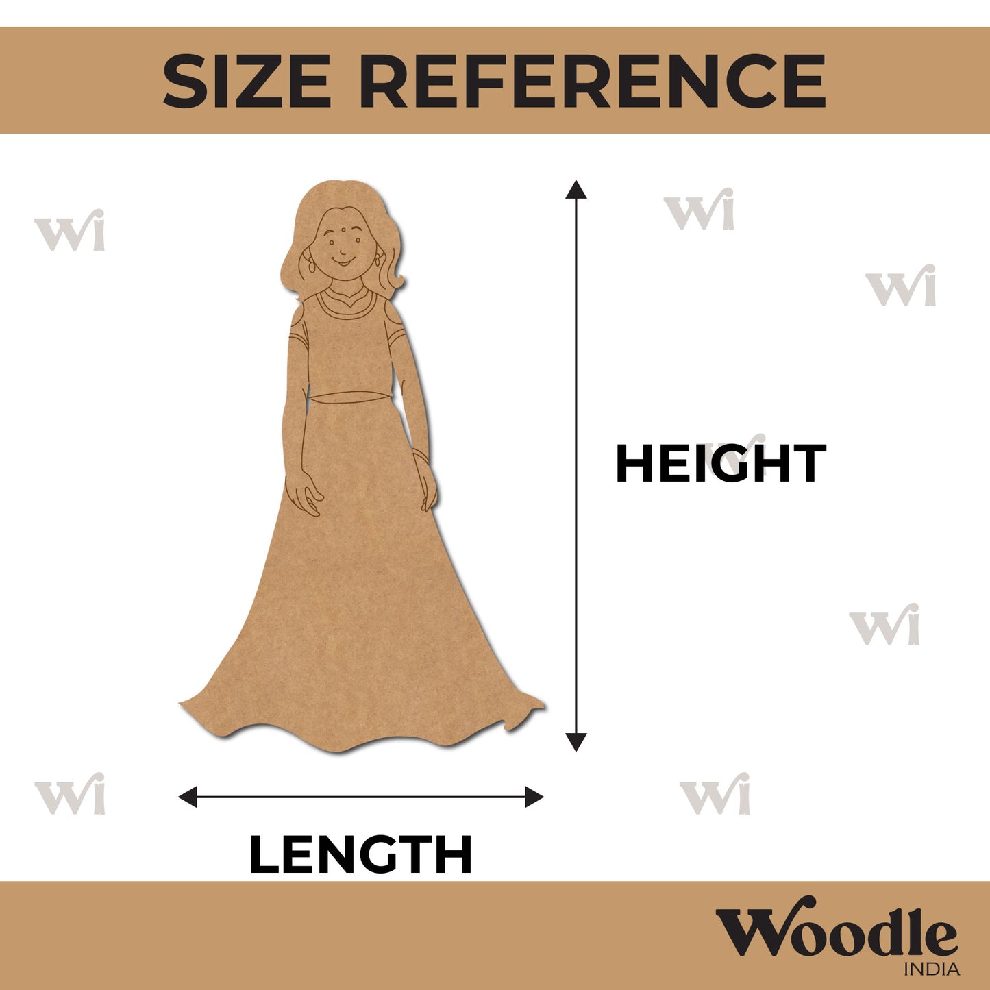 Woman Pre Marked MDF Design 21