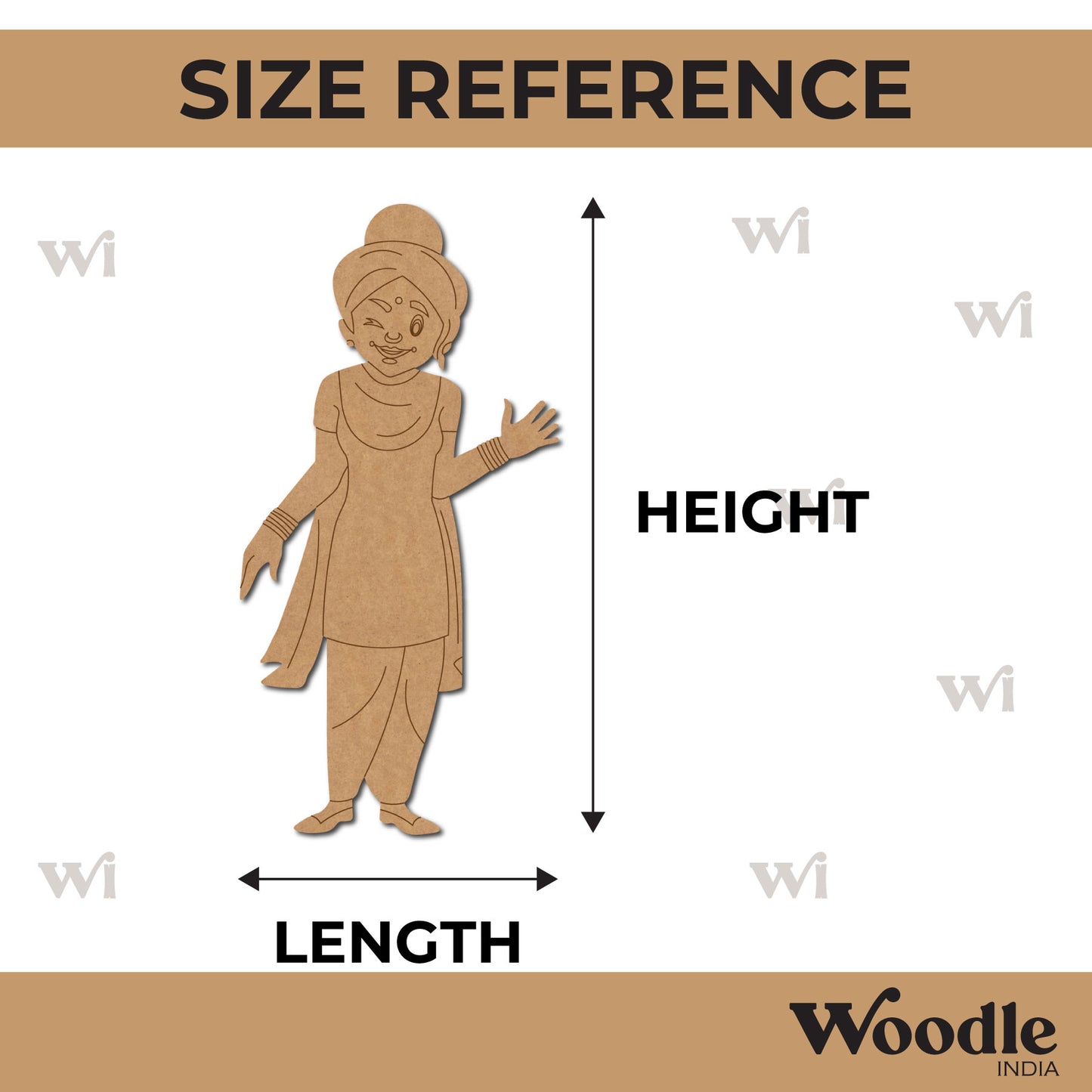 Woman Pre Marked MDF Design 50