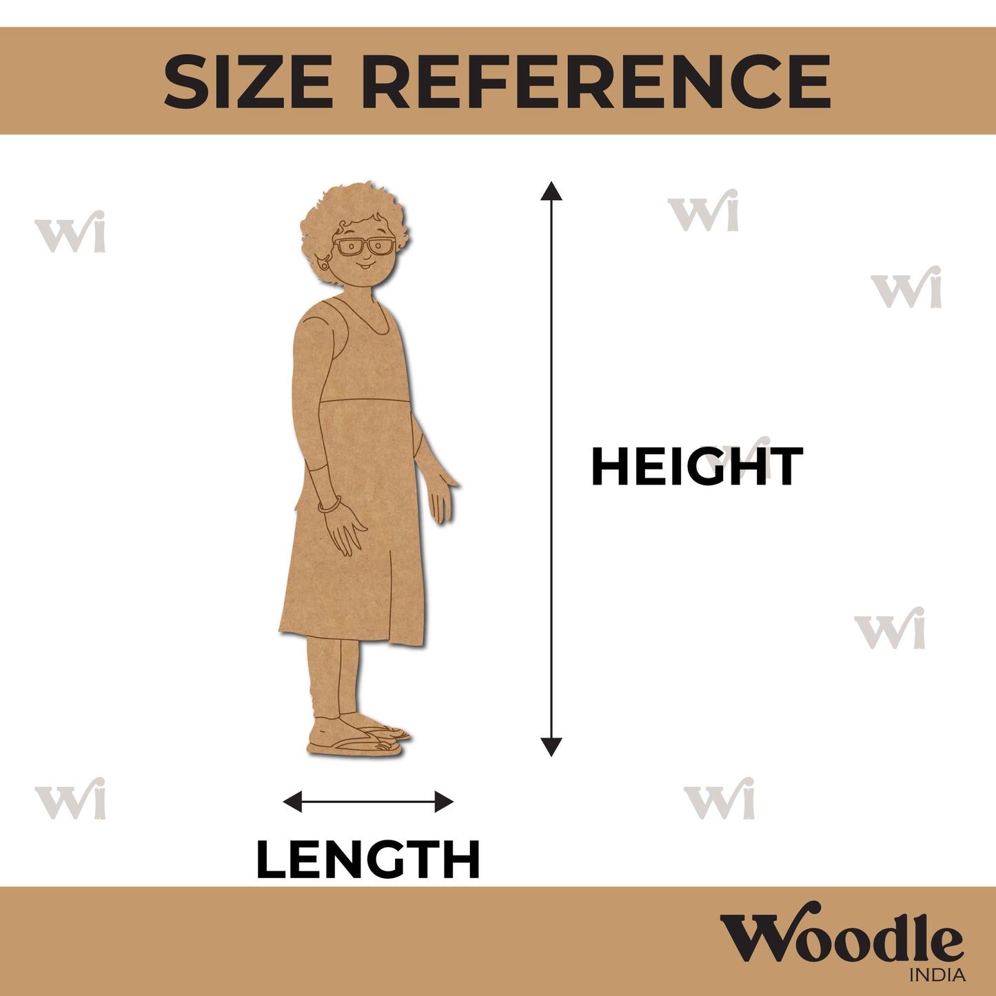 Woman Pre Marked MDF Design 55