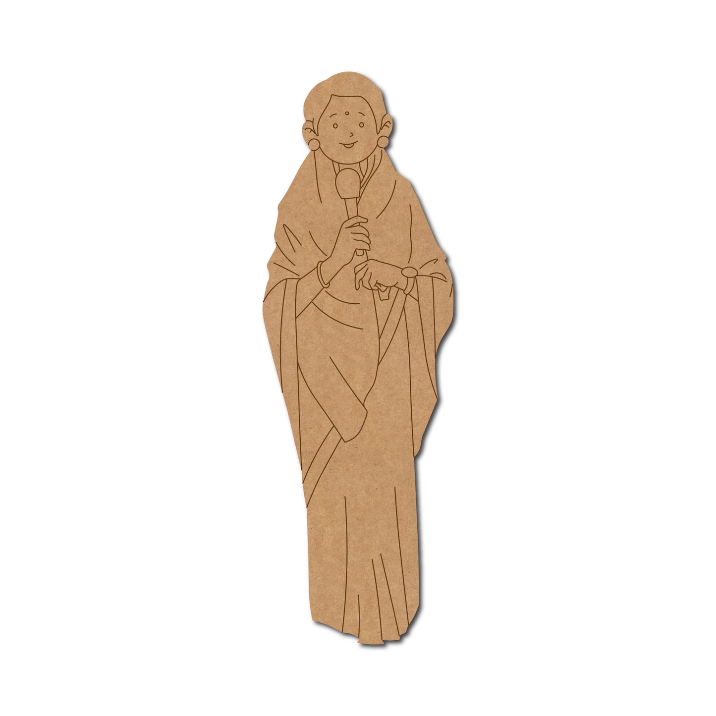 Woman Singer Pre Marked MDF Design 4