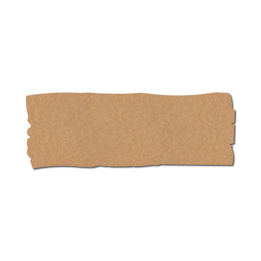 Wooden Rectangle Base Cutout MDF Design