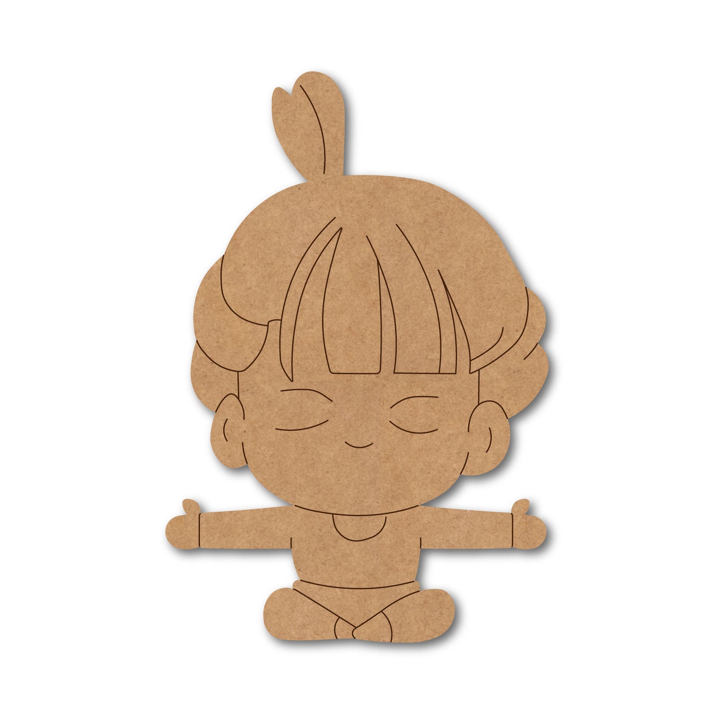 Yoga Girl Pre Marked MDF Design 1