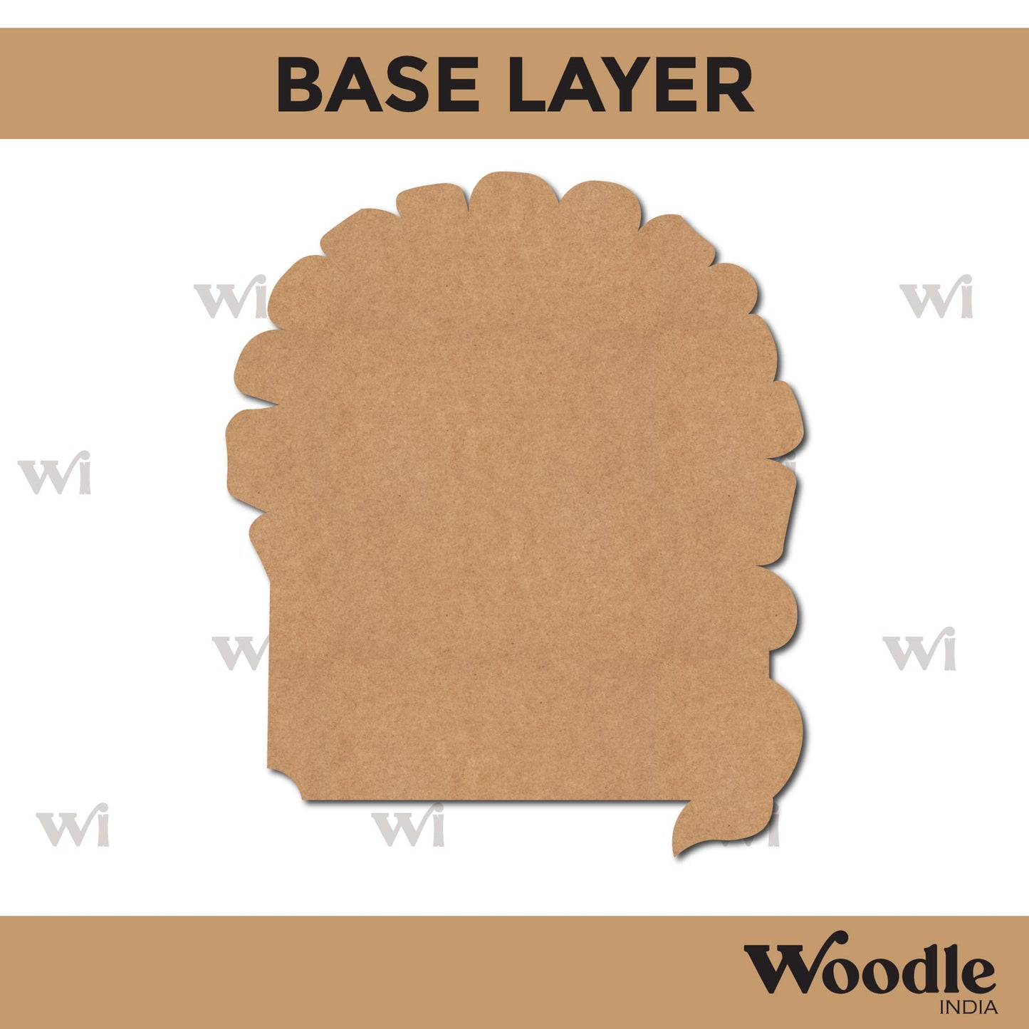 Lion Nameplate MDF Design