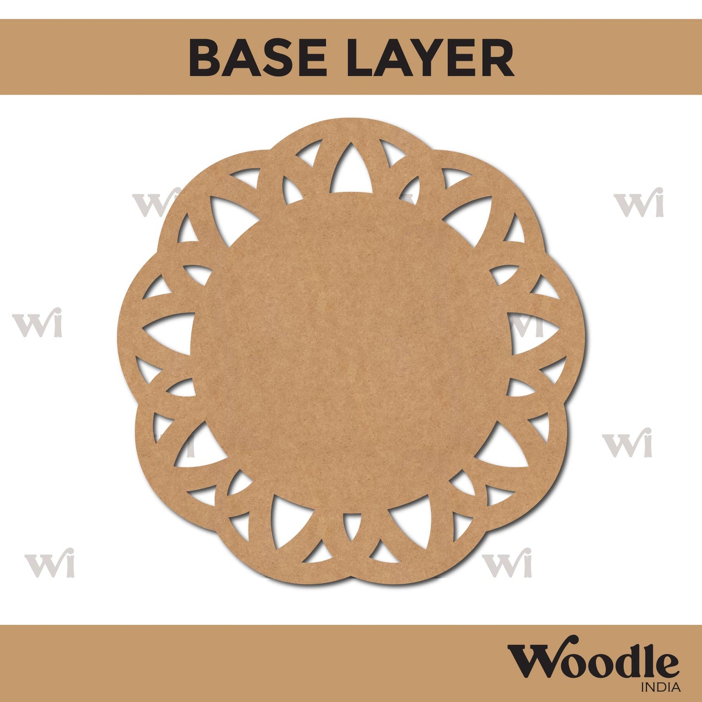 Diya Tealight Holder MDF Design 58