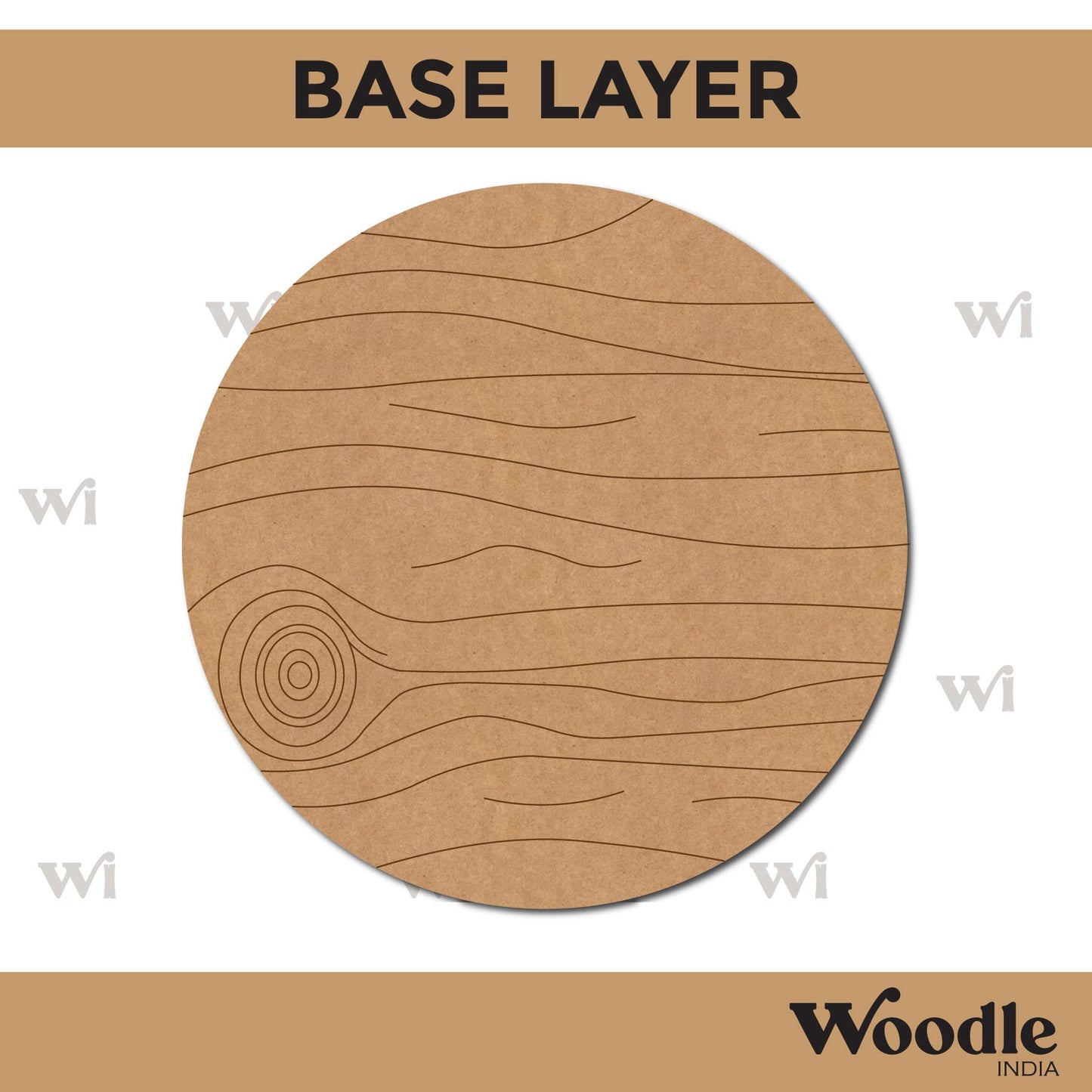 Jungle Theme Nameplate MDF Design 1