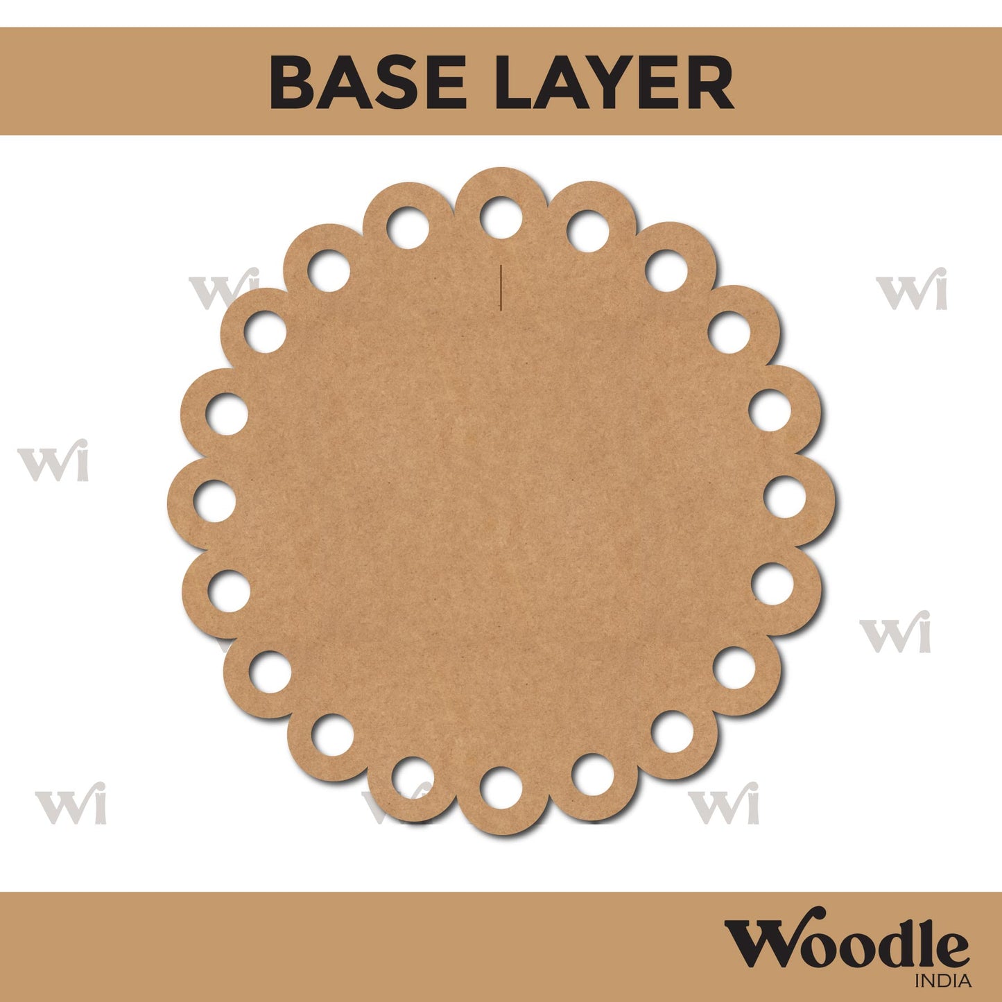 Diya Tealight Holder MDF Design 24