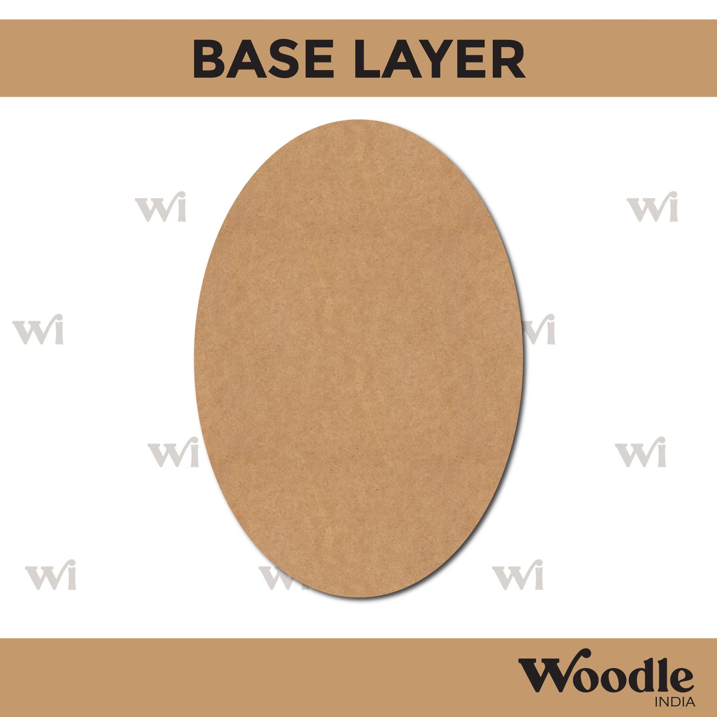 Oval Frame MDF Design 1