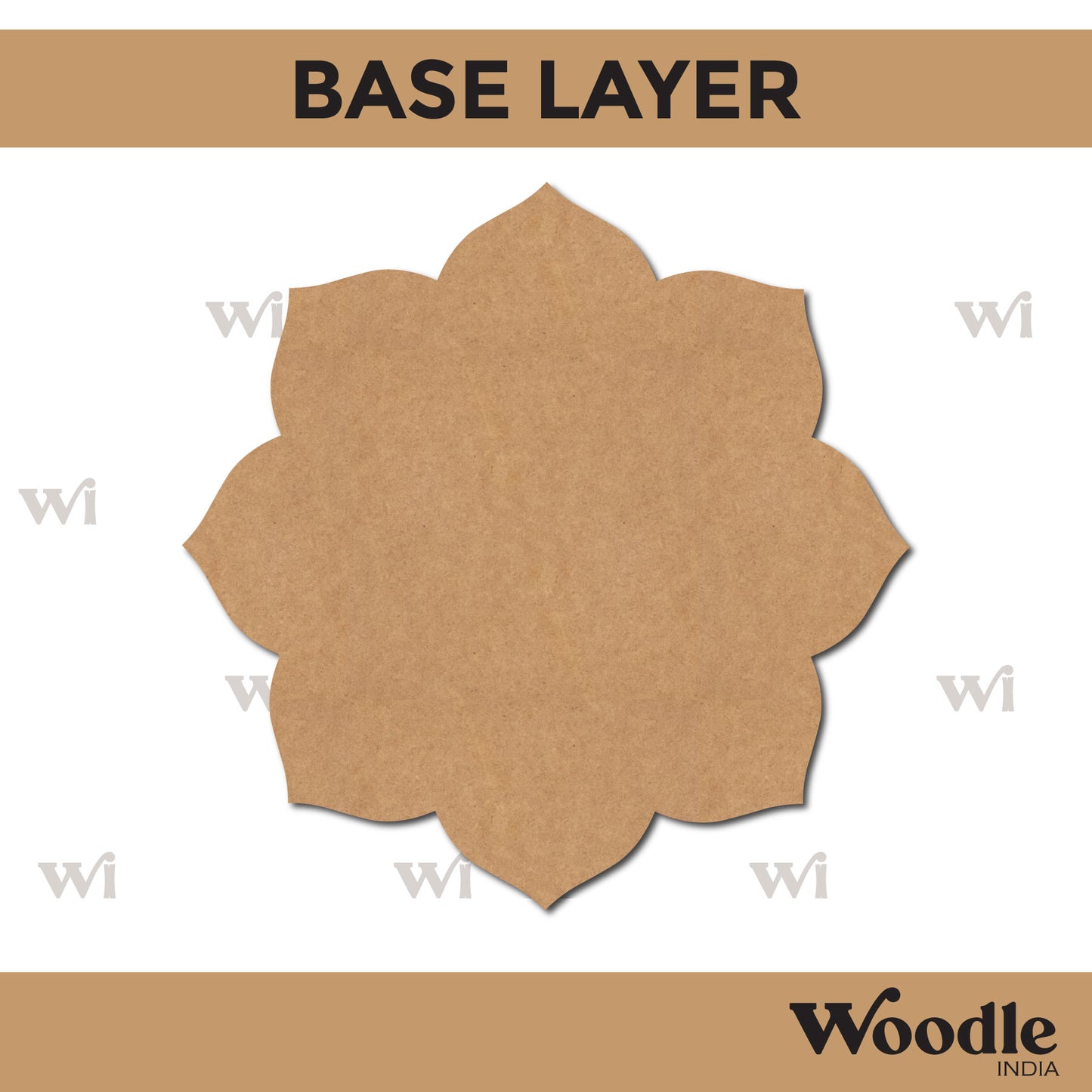Diya Tealight Holder MDF Design 8