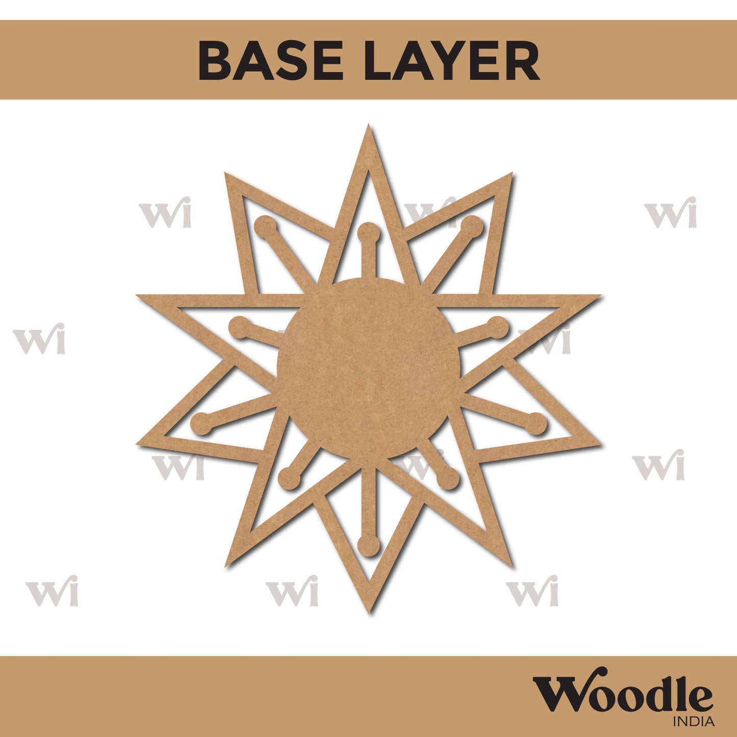 Diya Tealight Holder MDF Design 91