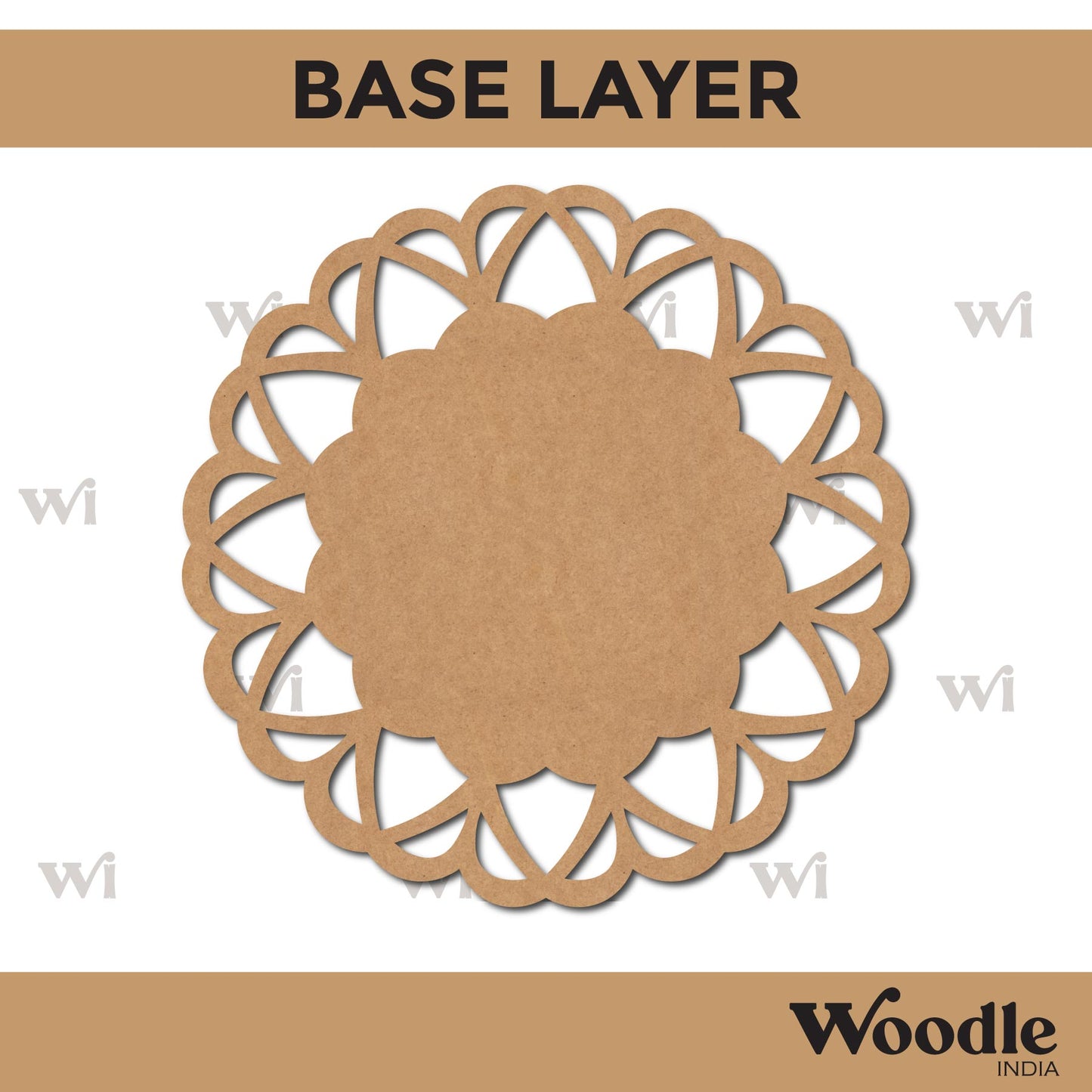 Diya Tealight Holder MDF Design 46