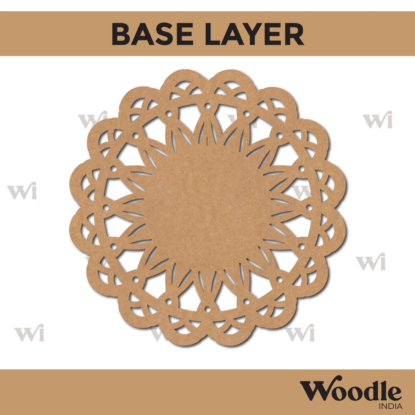 Diya Tealight Holder MDF Design 42