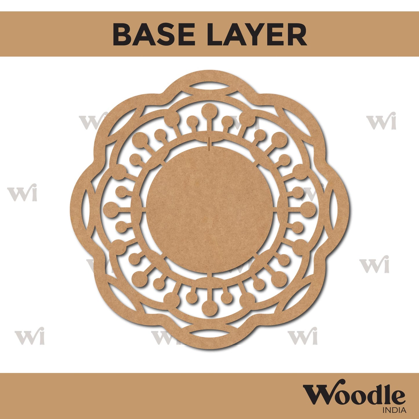 Diya Tealight Holder MDF Design 41