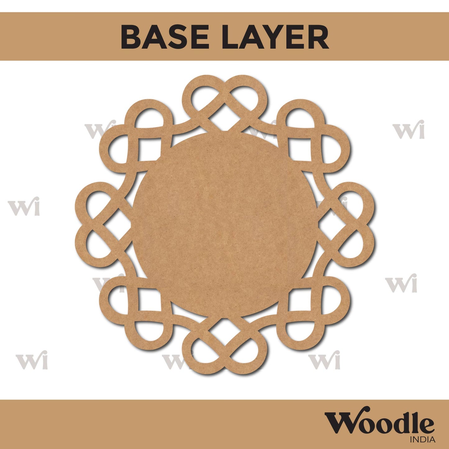 Diya Tealight Holder MDF Design 85