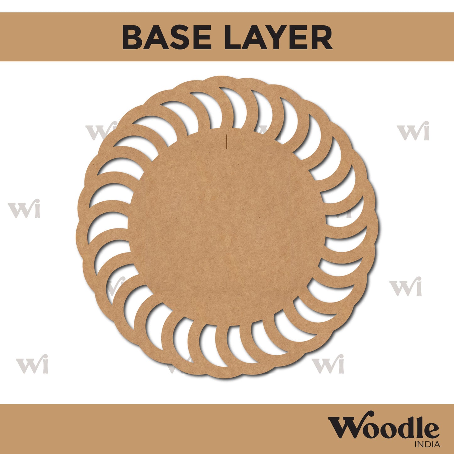 Diya Tealight Holder MDF Design 33