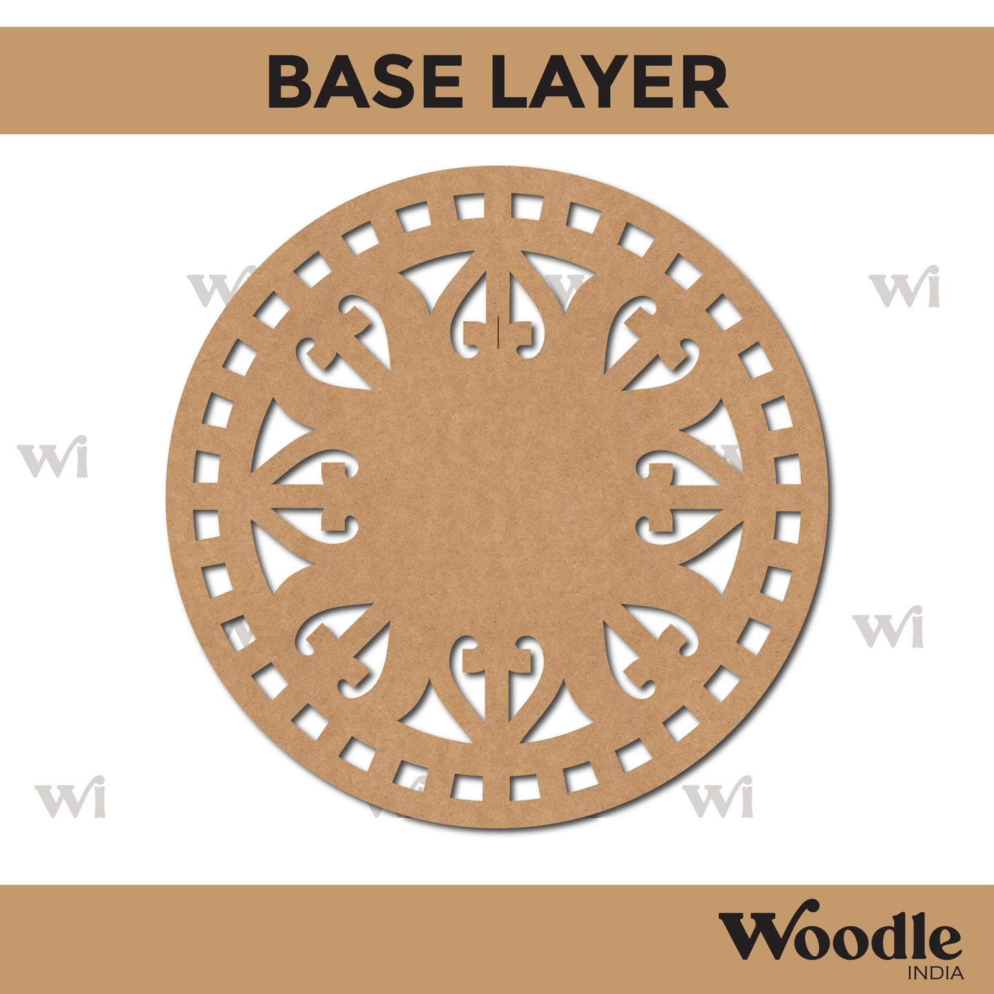 Diya Tealight Holder MDF Design 37