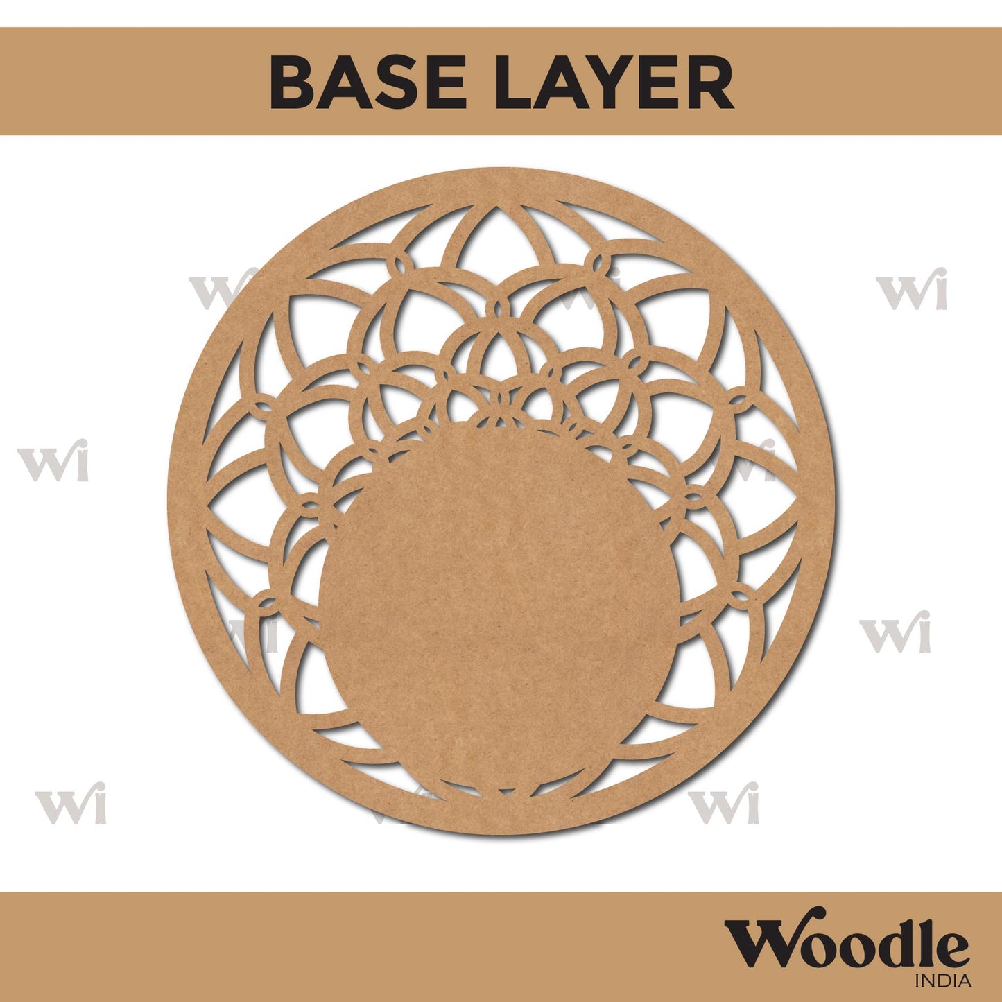 Diya Tealight Holder MDF Design 10