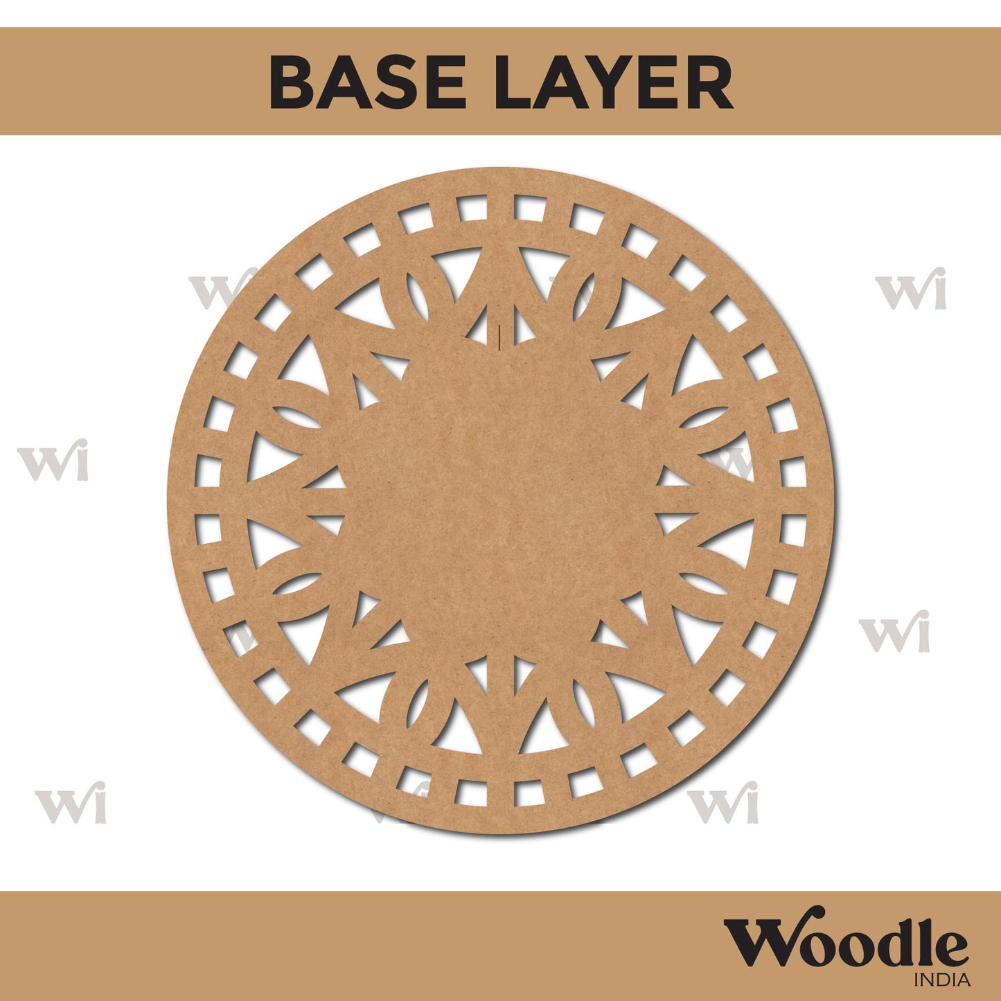 Diya Tealight Holder MDF Design 38