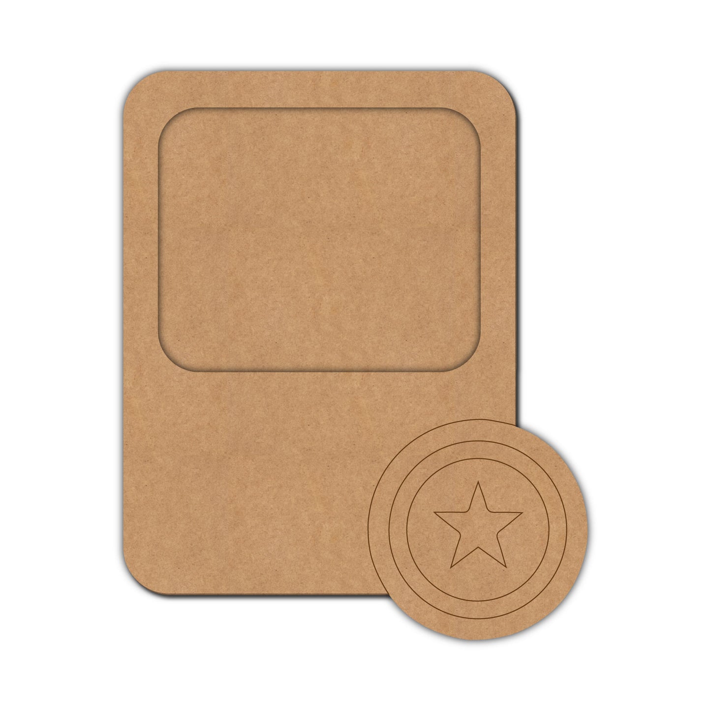 Captain America Marvel Three Layered Photo Magnet MDF Design 1