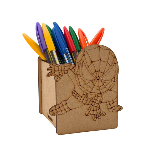 Spiderman Pen Stand MDF Design 1