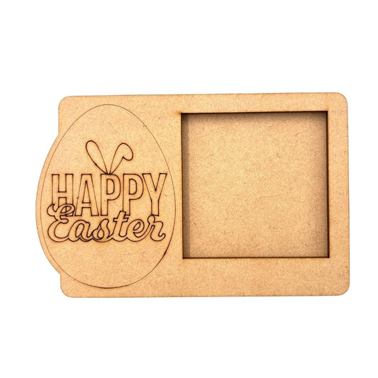 Easter Three Layered Photo Frame MDF Design 1
