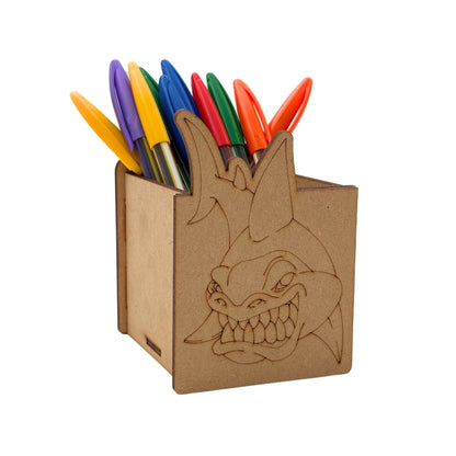 Shark Pen Stand MDF Design 1