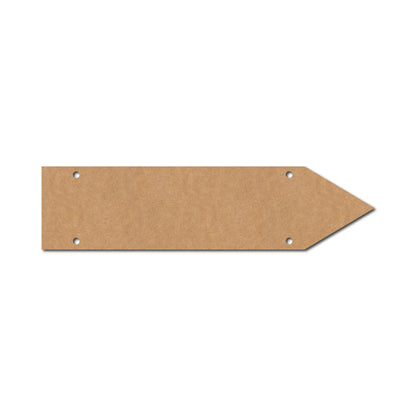 Arrow Plank Cutout With Holes MDF Design 1