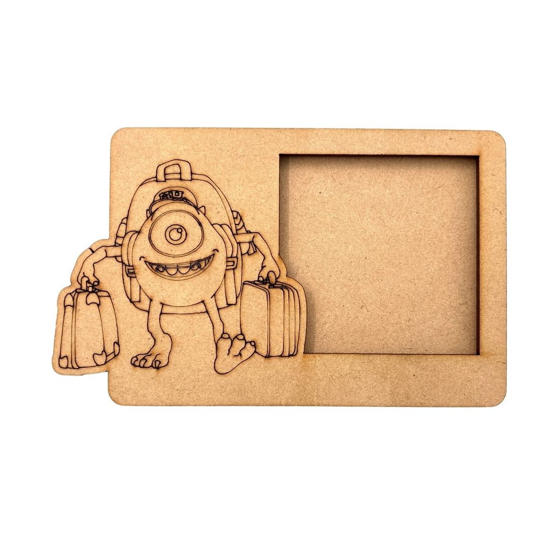 Mike Monsters Inc. Disney Three Layered Photo Frame MDF Design 1