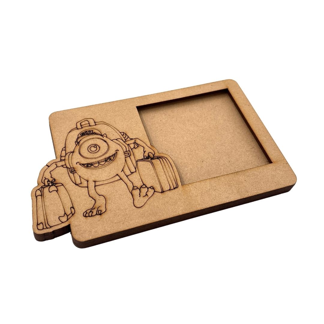 Mike Monsters Inc. Disney Three Layered Photo Frame MDF Design 1