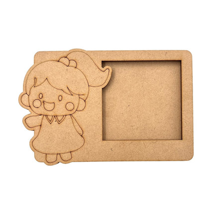 Girl Three Layered Photo Frame MDF Design 1