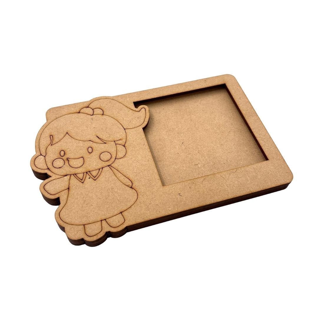 Girl Three Layered Photo Frame MDF Design 1