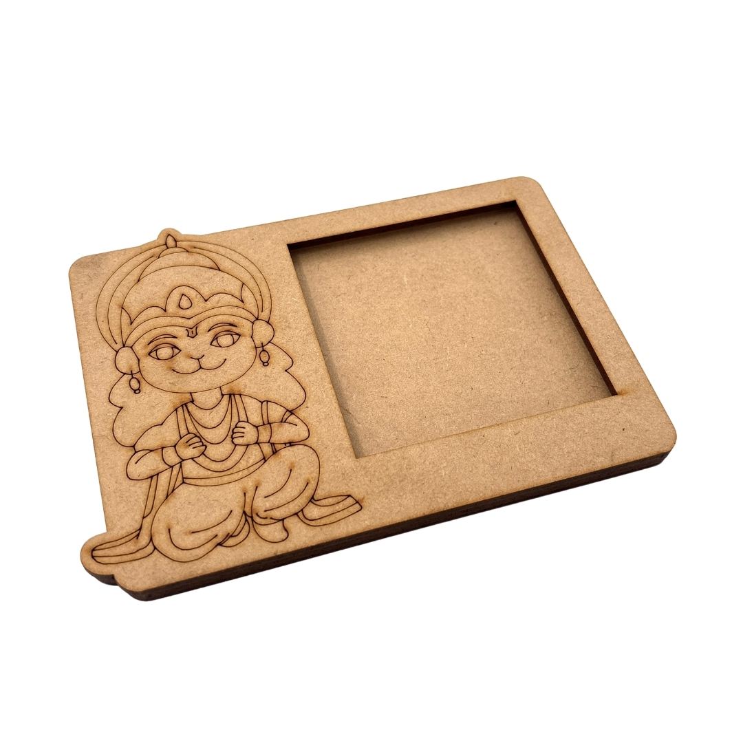 Hanuman Ji Three Layered Photo Frame MDF Design 1