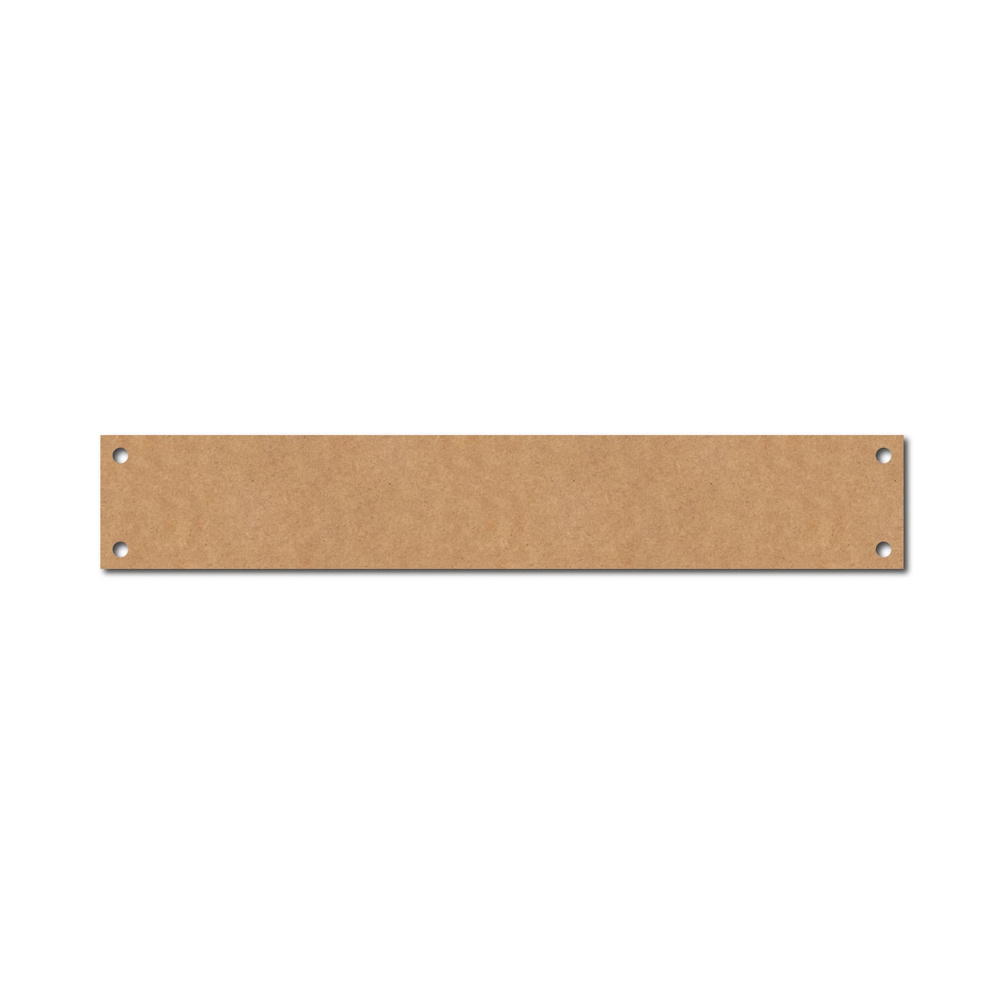 Rectangle Plank Cutout With Holes MDF Design 1