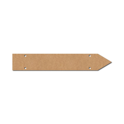 Arrow Plank Cutout With Holes MDF Design 1