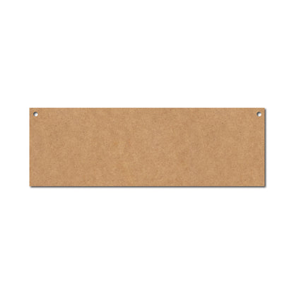 Rectangle Plank Cutout With Holes MDF Design 1