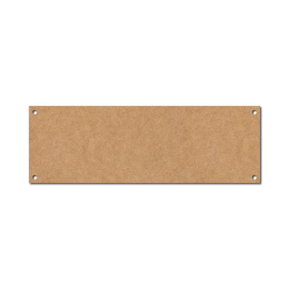 Rectangle Plank Cutout With Holes MDF Design 1