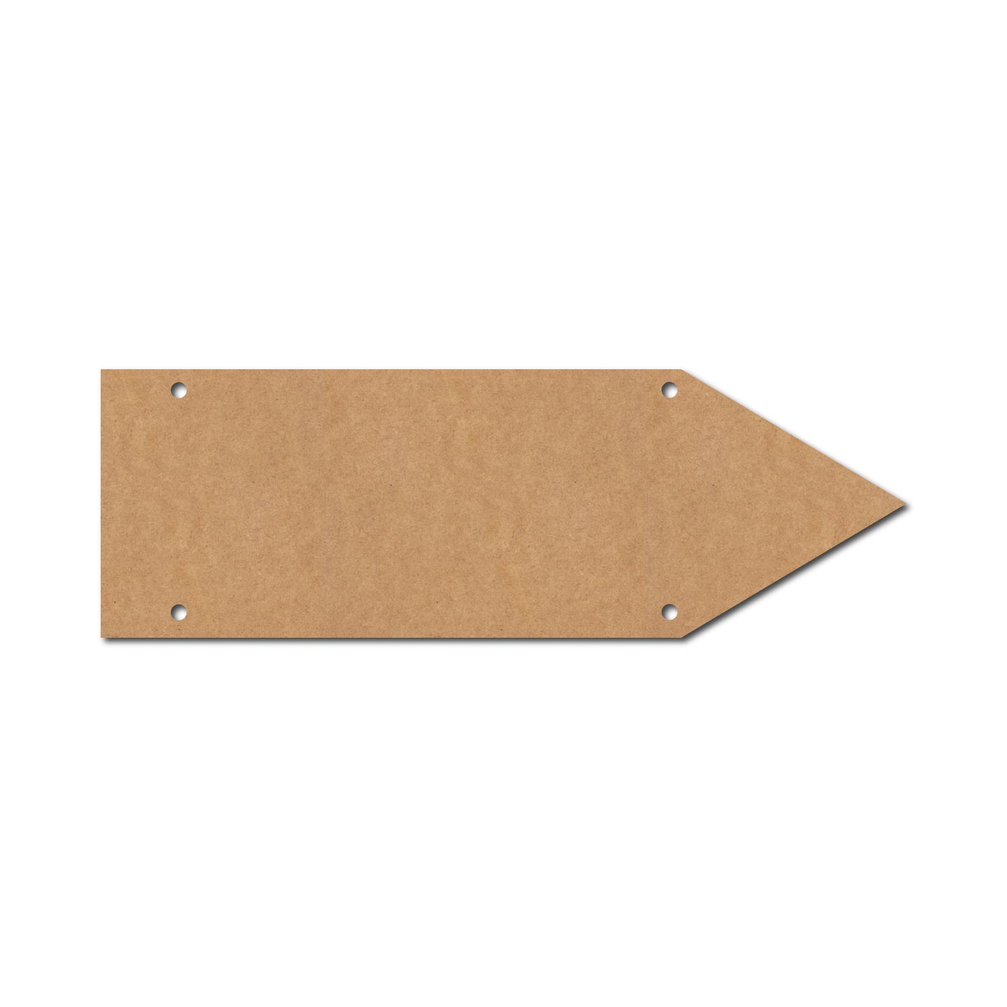 Arrow Plank Cutout With Holes MDF Design 1